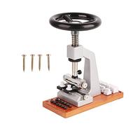 LONGONGAN 5700 Bench Watch Case Opener, Professional Watch Repair Tool with Metal Base, 12 Chucks for Tudor Screw - in Case, Standard Version with 65mm Maximum Chuck Opening