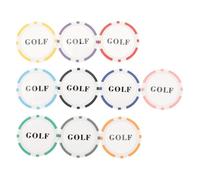 LONGONGAN ers Access Sets, 10pcs ers for Men Women, Embedded with Iron Piece for Attaching to, ABS Iron ers for Game, 40mm