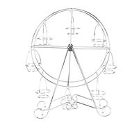 LONGONGAN Ferris Wheel Cupcake Display Rack, Rotatable Iron Cupcake Stand, Eight - Cupcake Dessert Server with Detachable Design for Birthday Party Wedding Celebration