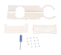 LONGONGAN RC Truck Body Low Decorative Cover Vent Surrounded Kit, ABS Plastic Modification Parts for WPL D12, Easy Install No Drilling Required, Protective Upgrade for Off - Road RC Vehicles (White)