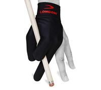 LONGONI Billiard POOL CUE GLOVE - for Left hand - Black (One size fits all)