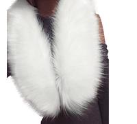 Longra New Ladies Winter Faux Fur Scarf Neck Warmer Wrap Collar Shawl Stole Faux Fur Wrap Shawl Stole Women’s Shrug Cape for Winter Wedding Evening Brides Bridesmaids 1920s Fancy Dress Costume