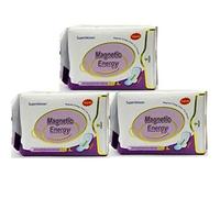 Longrich Superbklean Magnetic Energy Sanitary Napkins/Panty Liners 3-Pack Bundle Offer (Purple-Night Use/Heavy Flow)