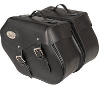 Longride Saddlebags Genuine Leather LEATHER, KLICKFIX, 38L