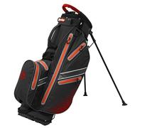 Longridge 2 Waterproof Stand Bag Black/Red Nylon, Titanium