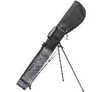 LONGRIDGE 5'' TRAVELITE GOLF PENCIL STAND BAG - BLACK / SILVER +FREE GIFT