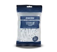 Longridge Bamboo Golf Tees, 54mm (130 Pcs), White, Sustainable Biodegradable Golf Tees
