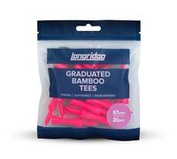 Longridge BAMBOO GRADUATED TEES 57mm (20 Pcs) PINK