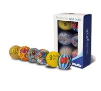 Longridge Decades Golf Balls Novelty Pack of 6 - 50s 60s 70s 80s 90s 00s Designs
