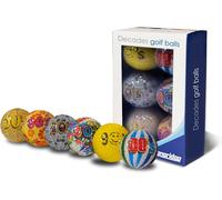 Longridge Decades Novelty Golf Balls (Pack of 6) - Mixed