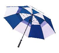 LONGRIDGE DELUXE 60'' WINDPROOF DUAL CANOPY GOLF UMBRELLA - BLUE