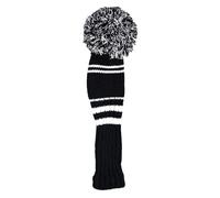 Longridge Pom Pom Headcover – Fairway Wood – Black/White