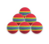 GOLF FOAM RAINBOW PRACTICE BALLS X 12