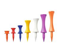 Longridge Golf Accessories 5mm Plastic Castle Tees 20 Pieces Orange