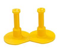 LONGRIDGE Unisex Adult ADJUSTABLE SLOTTED RANGE TEE (2PK) Adjustable Slotted Range Tee (2pk) - yellow, ONE SIZE