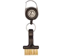 Longridge Golf Groove Brush Pro Club Cleaner - Nylon & Wire Bristles | Durable Spike Tool for Easy Iron & Wedge Maintenance with Carabiner Clip to Attach to Your Bag