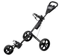 Longridge Golf Tri Cart 3 Wheel Mens Push/Pull Golf Trolley + Free Water Bottle