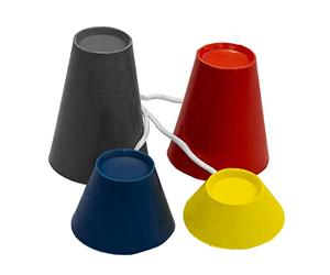 Longridge Jumbo Rubber Winter Golf Tees (4 PK) - Multi-Colored,