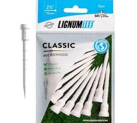 Longridge LIGNUM Ring System Golf Tee (Pack of 12) - White/White, 72 mm