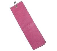Longridge Luxury 3 Fold Golf Towel - Pink