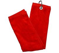 Longridge Luxury 3 Fold Golf Towel - Red