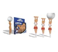 Longridge Novelty Funny Strip Teez and Caddy Teez Bundle Pack - Golf Gift