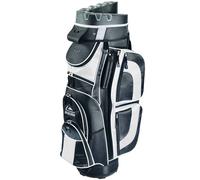 LONGRIDGE PRO CART 15 WAY DIVIDER GOLF TROLLEY BAG - BLACK / WHITE
