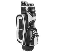 LONGRIDGE PRO CART 15 WAY DIVIDER GOLF TROLLEY BAG - BLACK / WHITE