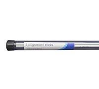 Longridge Pro Golf Alignment Sticks 3 Pack - Silver Swing Practice Rod Set | Portable Training Indicator Tool Improves Stance, Setup Body Aim Target Line, For Consistency On Range and The Course