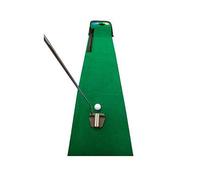 Longridge Putt 'N' Hazard Golf Putting Mat - Indoor Outdoor Training Aid, Practice Synthetic Green with Plastic Bunkers & Water Hazards