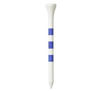 Longridge 's True Hite Wooden Golf Tees 83mm (20Pcs), Blue/White,