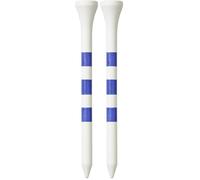 Longridge 's True Hite Wooden Golf Tees 83mm (20Pcs), Blue/White, (Pack of 2)