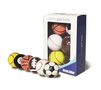 Longridge Novelty Golf Balls - Multi Sports (Pack of 6)