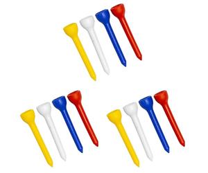 Longridge t Long Plastic Golf Tees 50MM PACKS (20 PCS) (Pack of 3)
