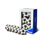 Football Truvis Style Golf Balls Pack of 6 Black/White