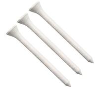 Longridge Wooden Golf Tee (Pack of 20) -White, 53 mm
