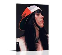 LONGRUi Billie Eilish Vintage Poster Decorative Painting Canvas Wall Posters And Art Picture Print Modern Family Bedroom Decor Posters 08x12inch(20x30cm)