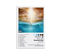 LONGRUi Jhene Aiko Poster Music Album Souled Out Poster Poster Decorative Painting Canvas Wall Posters And Art Picture Print Modern Family Bedroom Decor Posters 24x36inch(60x90cm)