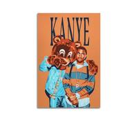 LONGRUi Kanye West Poster Poster Decorative Painting Canvas Wall Posters And Art Picture Print Modern Family Bedroom Decor Posters 20x30inch(50x75cm)