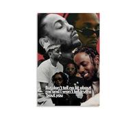 LONGRUi Kendrick Lamar Art Illustration Poster Decorative Painting Canvas Wall And Art Picture Print Modern Family Bedroom Decor Posters 12x18inch(30x45cm)