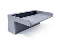 LONGRUNNEW Pond Waterfall Blade Kit, 30cm Acrylic Pool Fountain with Accessories, Width 20cm Spillway Water Feature Waterfall Cascade for Garden Patio Pond Decoration