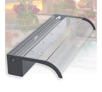 LONGRUNNEW Pond Waterfall Blades Set, 60 cm Acrylic Pool Fountain with Accessories, Width 18 cm Curved Spout Splash Wall for Garden Patio Pond Decoration