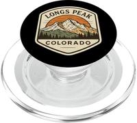 Longs Peak Colorado Mountain Souvenir Hiker Hiking Badge PopSockets PopGrip for MagSafe