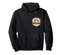 Longs Peak Colorado Mountain Souvenir Hiker Hiking Badge Pullover Hoodie