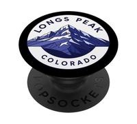 Longs Peak Colorado Mountain Souvenir Hiker Hiking Climbing PopSockets Adhesive PopGrip