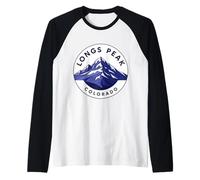 Longs Peak Colorado Mountain Souvenir Hiker Hiking Climbing Raglan Baseball Tee