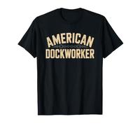 Longshoreman American Flag Dock Patriot Bold Proud Port T-Shirt