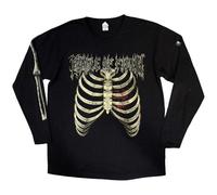 Longsleeve Cradle of Filth Skeleton Official Tee T-Shirt Mens Unisex (X-Large) Black