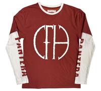 Longsleeve Pantera Frayed Logo Official Tee T-Shirt Mens Unisex (Medium) Red