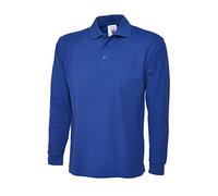 Uneek UC113 Long Sleeve Classic Poloshirt Navy XS Colour: Navy, Size: XS